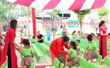 Tưng bừng ngày khai trường mầm mon mới đầu tiên ở quận Nam Từ Liêm