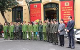 Toàn cảnh lễ ra quân của CATP Hà Nội bảo vệ Hội nghị thượng đỉnh Mỹ - Triều Tiên lần 2