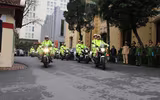 Toàn cảnh lễ ra quân của CATP Hà Nội bảo vệ Hội nghị thượng đỉnh Mỹ - Triều Tiên lần 2