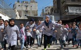 [Ảnh] Niềm vui được đi học trở lại của trẻ tị nạn Syria