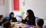 [Ảnh] Niềm vui được đi học trở lại của trẻ tị nạn Syria