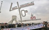 [Ảnh] Hàng trăm nghìn người dân Iran tuần hành kỷ niệm 40 năm cách mạng Hồi giáo