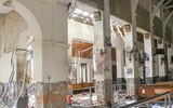 [Ảnh] Hiện trường vụ nổ bom đẫm máu tại Sri Lanka