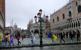 [ẢNH] Khách du lịch bì bõm lội nước… khi tới Venice, Italy