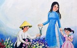 Tái hiện làng hoa Ngọc Hà qua tranh bích họa