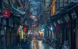 Người Ấn Độ chụp chung cư Hà Nội ngập sắc đỏ giữa dịch Covid-19