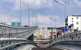Cận cảnh đường vành đai 2 trên cao tại Hà Nội