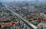 Cận cảnh đường vành đai 2 trên cao tại Hà Nội