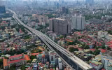Cận cảnh đường vành đai 2 trên cao tại Hà Nội