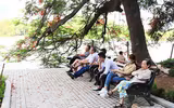 Đá hoa cương thay đổi diện mạo vỉa hè hồ Gươm