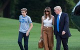 Chùm ảnh Tổng thống Trump đoàn tụ với vợ con ở Nhà Trắng