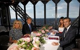 Bữa tối thượng hạng lãnh đạo Pháp thiết đãi vợ chồng Tổng thống Trump 