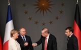 [ẢNH] Lãnh đạo Nga, Đức, Pháp, Thổ Nhĩ Kỳ nhất trí về vấn đề Syria