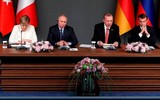[ẢNH] Lãnh đạo Nga, Đức, Pháp, Thổ Nhĩ Kỳ nhất trí về vấn đề Syria