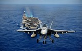 [ẢNH] Mỹ triển khai nhóm tác chiến tàu sân bay tiến sát bờ biển Iran