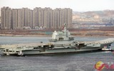 [ẢNH] Tàu sân bay tự đóng của Trung Quốc thử nghiệm với tiêm kích hạm