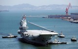 [ẢNH] Tàu sân bay tự đóng của Trung Quốc thử nghiệm với tiêm kích hạm