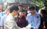 Hà Nội: Bộ trưởng Bộ Y tế thị sát công tác phòng sốt xuất huyết ở công trường xây dựng, trường học