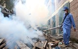 Hà Nội: Bộ trưởng Bộ Y tế thị sát công tác phòng sốt xuất huyết ở công trường xây dựng, trường học