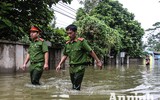 Xúc động hình ảnh những chiến sỹ Công an Hà Nội ở 