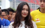 Ngắm nữ sinh Hà Nội rạng rỡ ngày khai mạc Giải bóng đá học sinh THPT 2017