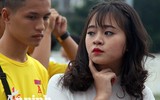 Ngắm nữ sinh Hà Nội rạng rỡ ngày khai mạc Giải bóng đá học sinh THPT 2017