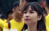 Ngắm nữ sinh Hà Nội rạng rỡ ngày khai mạc Giải bóng đá học sinh THPT 2017