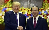 Hình ảnh lễ đón chính thức Tổng thống Mỹ Donald Trump tại Phủ Chủ tịch