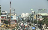 Thi công cầu vượt An Dương - Nghi Tàm, phương tiện đi lại thế nào để không ùn tắc