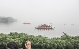 Xem màn đua thuyền rồng sôi nổi lần đầu diễn ra tại Hồ Tây