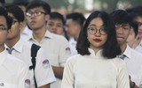 [ẢNH] Nụ cười trong trẻo của nữ sinh Hà Nội ngày khai giảng năm học mới