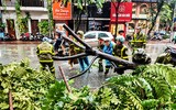 [ẢNH] Công an Hà Nội căng mình khắc phục hậu quả mưa bão