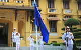 [ẢNH] Toàn cảnh lễ thượng cờ ASEAN ở Hà Nội