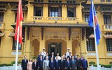[ẢNH] Toàn cảnh lễ thượng cờ ASEAN ở Hà Nội