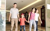 [Ảnh] Nữ Công an Thủ đô vui tươi, tình nguyện phục vụ nhân dân trong Chủ Nhật