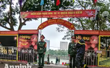 [ẢNH] Trận địa pháo hoa tầm cao sẵn sàng cho đêm Giao thừa