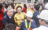[ẢNH] Lãnh đạo Đảng, Nhà nước, TP Hà Nội dâng hương, trồng cây đầu xuân tại Hoàng Thành Thăng Long