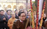 [ẢNH] Lãnh đạo Đảng, Nhà nước, TP Hà Nội dâng hương, trồng cây đầu xuân tại Hoàng Thành Thăng Long