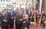 [ẢNH] Lãnh đạo Đảng, Nhà nước, TP Hà Nội dâng hương, trồng cây đầu xuân tại Hoàng Thành Thăng Long