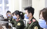 [ẢNH] Hình ảnh đẹp của tuổi trẻ Công an Thủ đô tại trụ sở tiếp dân thời dịch Corona