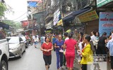 Tiếp tục phong tỏa hiện trường vụ cháy ở Đê La Thành, tránh nguy hiểm cho người dân