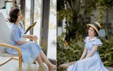 Lấy lại vóc dáng thon gọn, Vân Trang tự tin làm mẫu ảnh