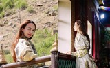 Hoa hậu Ngọc Diễm quyến rũ với trang phục truyền thống Mông Cổ