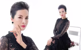 MC Thanh Mai khéo khoe vẻ đẹp gợi cảm với đầm maxi ren
