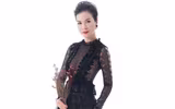 MC Thanh Mai khéo khoe vẻ đẹp gợi cảm với đầm maxi ren