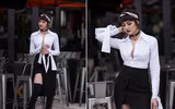 Hoa hậu Kiều Ngân khoe vẻ gợi cảm hút ánh nhìn trên phố
