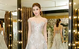 Huyền My xinh lung linh đi thử trang phục dạ hội thi Miss Grand International