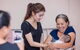 Chuẩn bị thi Hoa hậu Hòa bình, Huyền My vẫn không quên các bệnh nhi