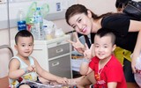 Chuẩn bị thi Hoa hậu Hòa bình, Huyền My vẫn không quên các bệnh nhi