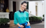 Hoa hậu Dương Thùy Linh quyến rũ đón thu sang